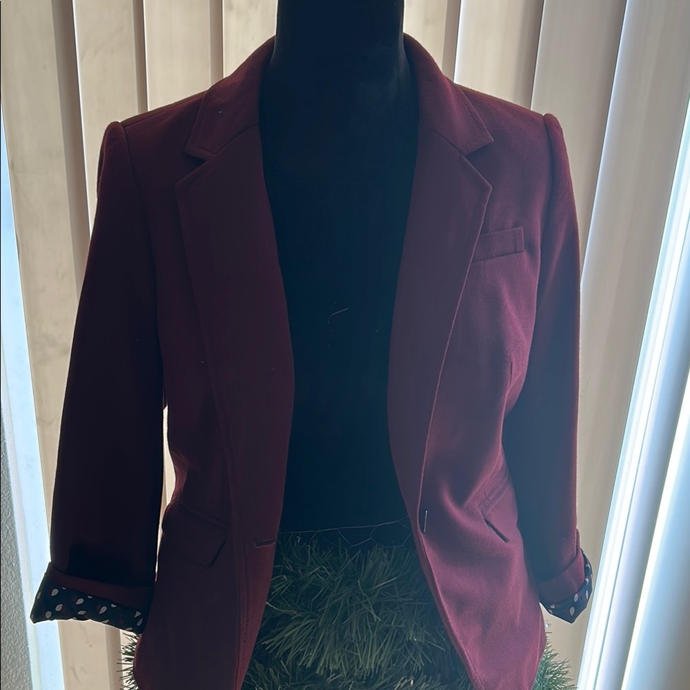 Burgundy Blazer